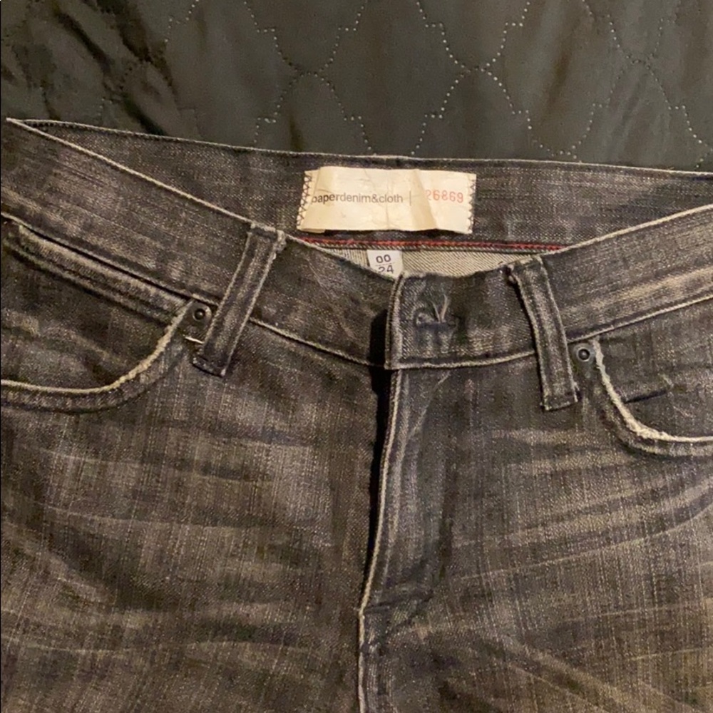 Paper denim& cloth acid wash jeans